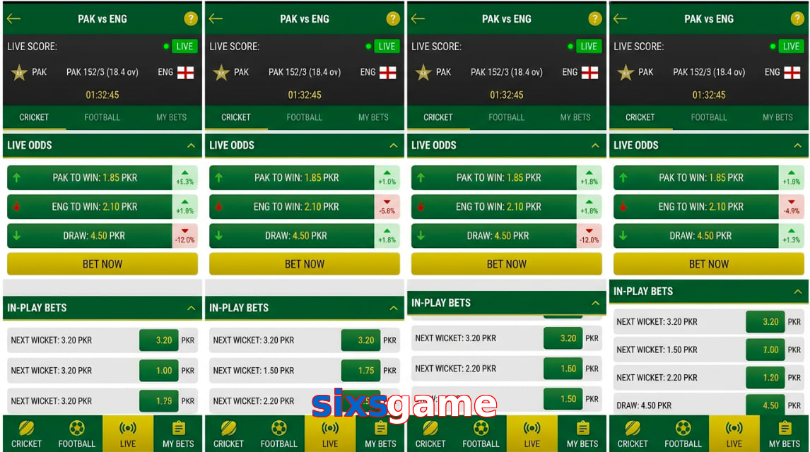 Game list for Sixsgame bet section