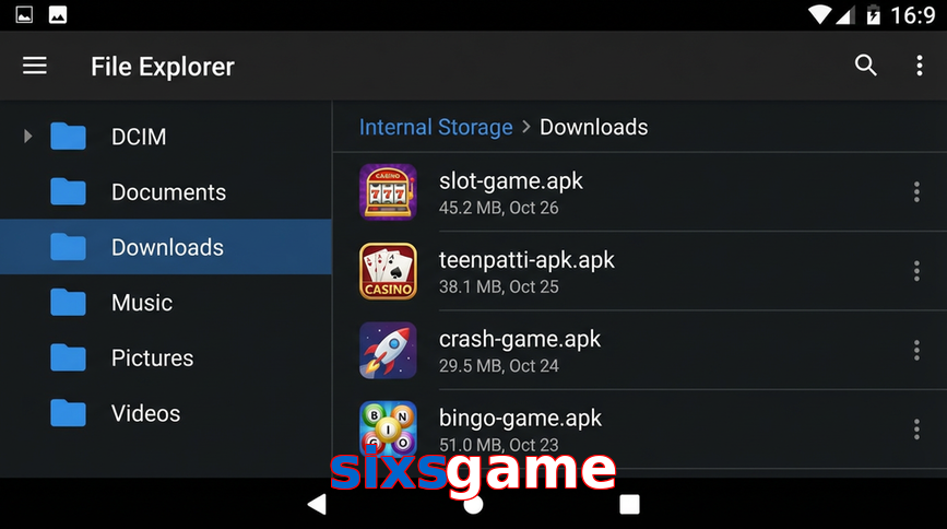 Main screen of Sixsgame gameapk page for PK players
