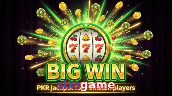 Big win animation on Sixsgame slot game