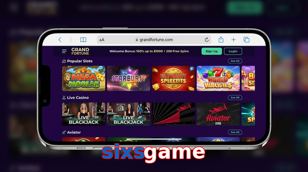 Main screen of Sixsgame ios page for PK players